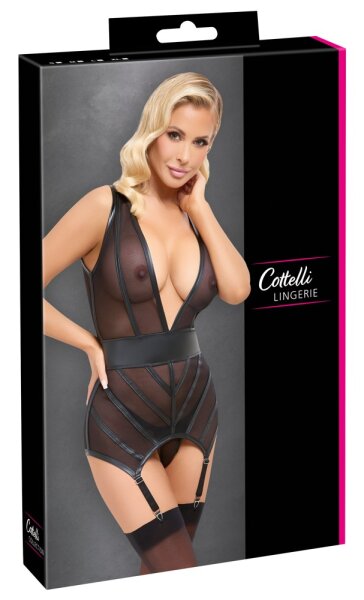 Cottelli Collection Strapshemd und String S - XL
