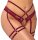 Abierta Fina Strapsset rot S - XL