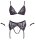 Cottelli Collection BH Set Bondage Schwarz XL - 3XL