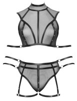 Cottelli CollectionTop Set Bondage Schwarz XL - 3XL