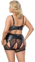 Cottelli Collection BH Set 3teilig Schwarz XL - 3XL