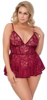 Cottelli Collection Babydoll rot XL - 3XL
