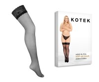 KOTEK Halterlose Strümpfe schwarz XL/2XL - 3XL/4XL