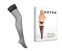 KOTEK Halterlose Strümpfe schwarz XL/2XL - 3XL/4XL