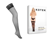 KOTEK Halterlose Strümpfe schwarz XL/2XL - 3XL/4XL