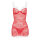 KOTEK Kristinella babydoll & thong red-white S/M - L/XL