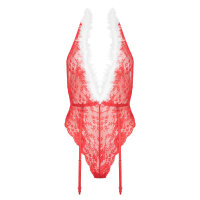 KOTEK Kristinella body red-white S/M - L/XL