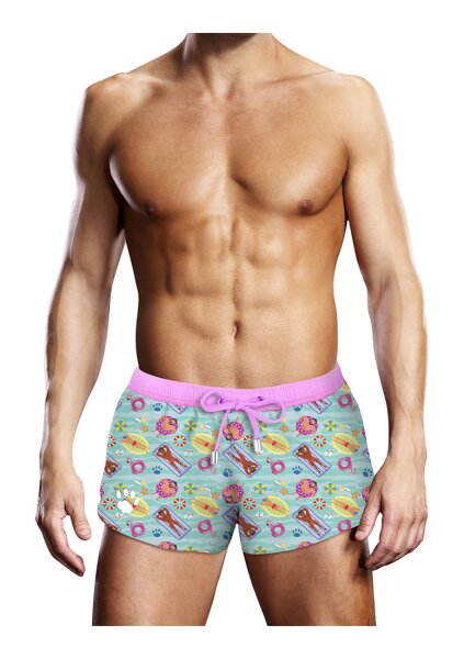 Prowler Badeshorts blau, pink S - XL