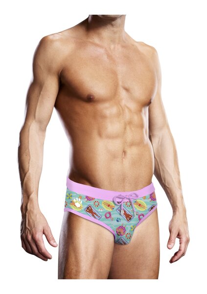 Prowler Badeslip blau, pink S - XL