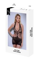 Baci Halter Mini Dress Black Onesize - Queensize