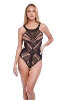 Baci Diamonte Bodysuit Black Onesize - Queensize