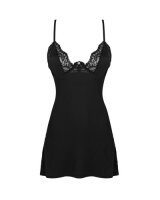 Bellastia Chemise with Thong - Black XS/S - XL/XXL