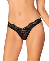 Bellastia Lace Thong - Black - XS/S - XL/XXL