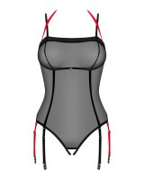 Obsessive Glandez Body mit Ouvert String schwarz XS/S - XL/XXL