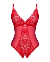 Obsessive Chilisa Body mit Ouvert String rot XS/S - XL/XXL