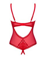 Obsessive Chilisa Body mit Ouvert String rot XS/S - XL/XXL