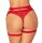 Obsessive Elianes Harness mit Schmuckherz Detail rot, gold XS/S - XL/XXL