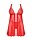 Obsessive Elianes Set Babydoll mit String und Schmuckherz Detail rot, gold XS/S - XL/XXL