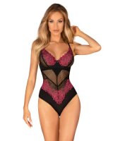 Obsessive - Rosenty Teddy - Black/Purple - XS/S - XL/XXL