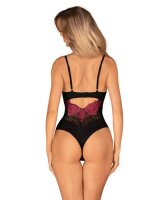 Obsessive - Rosenty Teddy - Black/Purple - XS/S - XL/XXL
