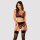 Obssesive Rosenty Set BH Strapsgurt & String rot, schwarz XS/S - XL/XXL