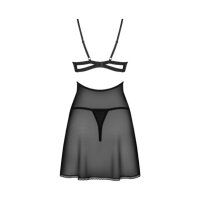 Obsessive Nutris babydoll & thong Black XS/S - XL/XXL