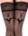 Ballerina - Fantasy Hold Ups - Stockings (20 denier) - Black - S/M - L/XL