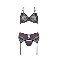 Casmir Marietta 3pcs set black-purple S/M - XXL/3XL