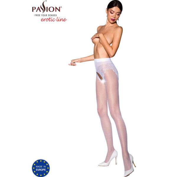 Passion Tiopen 006 Stocking White (30 DEN) XS/S - M/L