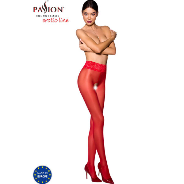 Passion Tiopen 008 Stocking Red (30 DEN) XS/S - M/L