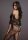 Lace Sleeved Bodystocking - Black Onesize - Queensize