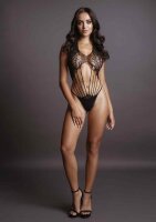 Strappy Lace Teddy Black - Onesize - Queensize