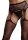 Suspender Rhinestone Pantyhose Black Onesize - Queensize