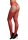 Suspender Rhinestone Pantyhose Red Onesize - Queensize