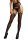 Suspender Leopard Pantyhose Black Onesize - Queensize