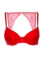 Push-up bra w/ lace racerback Red - 75D - 85D
