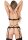 Unlined bra set with garter Black - S/M - L/XL