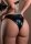 High Waisted Wetlook Panty Black - S - L