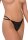 Gaby Lace G-String With Bow Black - S/M - L/XL