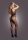 Le Désir Bodystocking with Accentuated Lines Black Onesize - Queensize