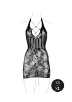 Le Désir Dress with Halterneck Black Onesize - Queensize