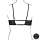 Le Désir Keyhole Mesh Bra with Double Back Straps and Adjustable Sliders Black Onesize - Queensize