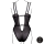 Le Désir Wireless Lace Bodysuit with Adjustable Sliders Black Onesize - Queensize