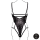 Le Désir Lace Underwired Open Cup Bodysuit with Adjustable Sliders Black Onesize - Queensize
