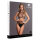 Le Désir 2 Pc Crop Top - Pantie and Fishnet Structure Black Onesize - Queensize