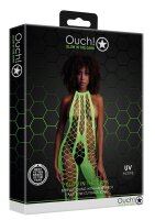Shots Ouch! UV-Neon Bodystocking grün Onesize - Queensize