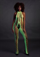 Shots Ouch! UV-Neon Bodystocking grün Onesize - Queensize