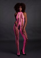 Shots Ouch! UV-Neon Bodystocking pink Onesize - Queensize