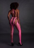 Shots Ouch! UV-Neon Bodystocking pink Onesize - Queensize