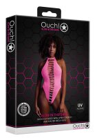 Shots Ouch! UV-Neon Body mit Cut Outs pink Onesize - Queensize